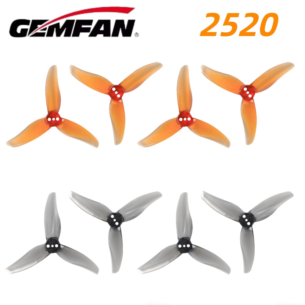 Fpv Drone Propeller - 4쌍 Gemfan 허리케인 2520 2.5X2X3 3블레이드