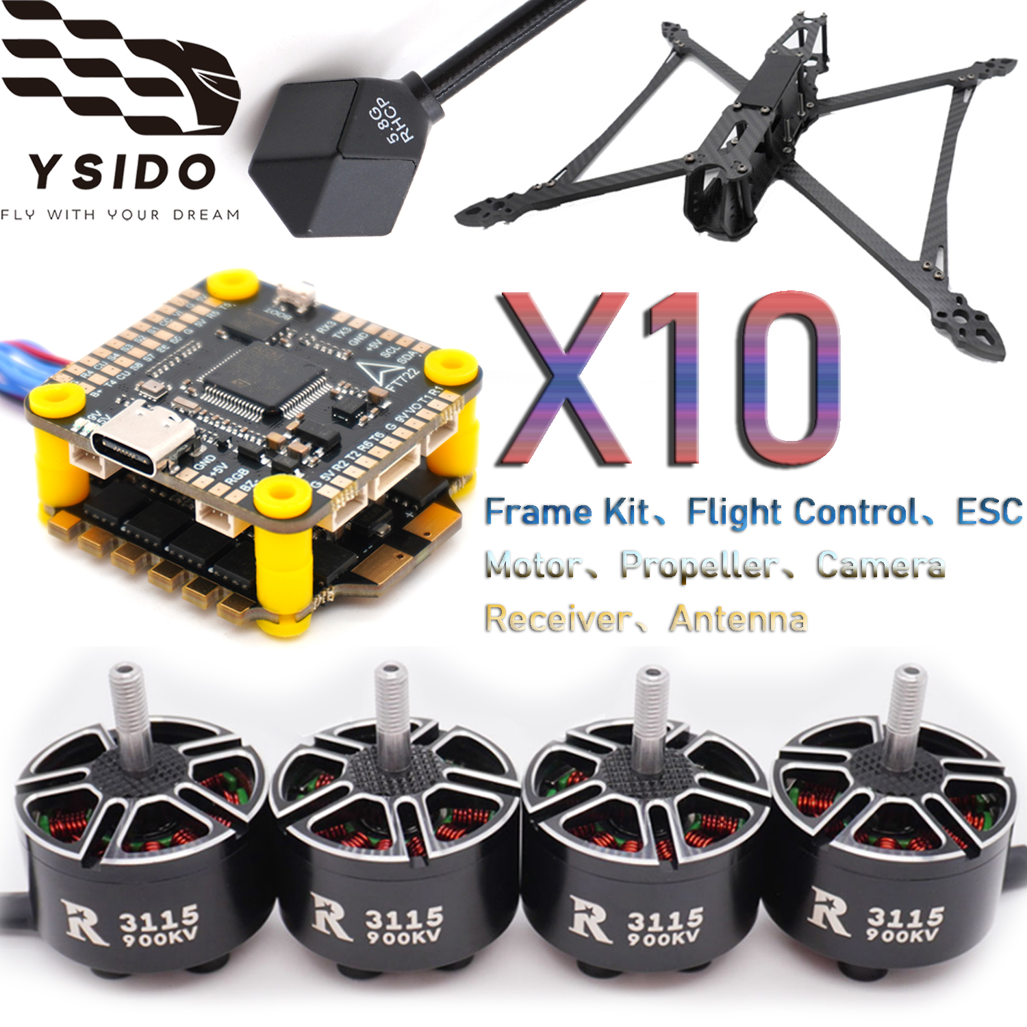Fpv Drone Tool Kit - YSIDO RC FPV 드론 427mm 프레임