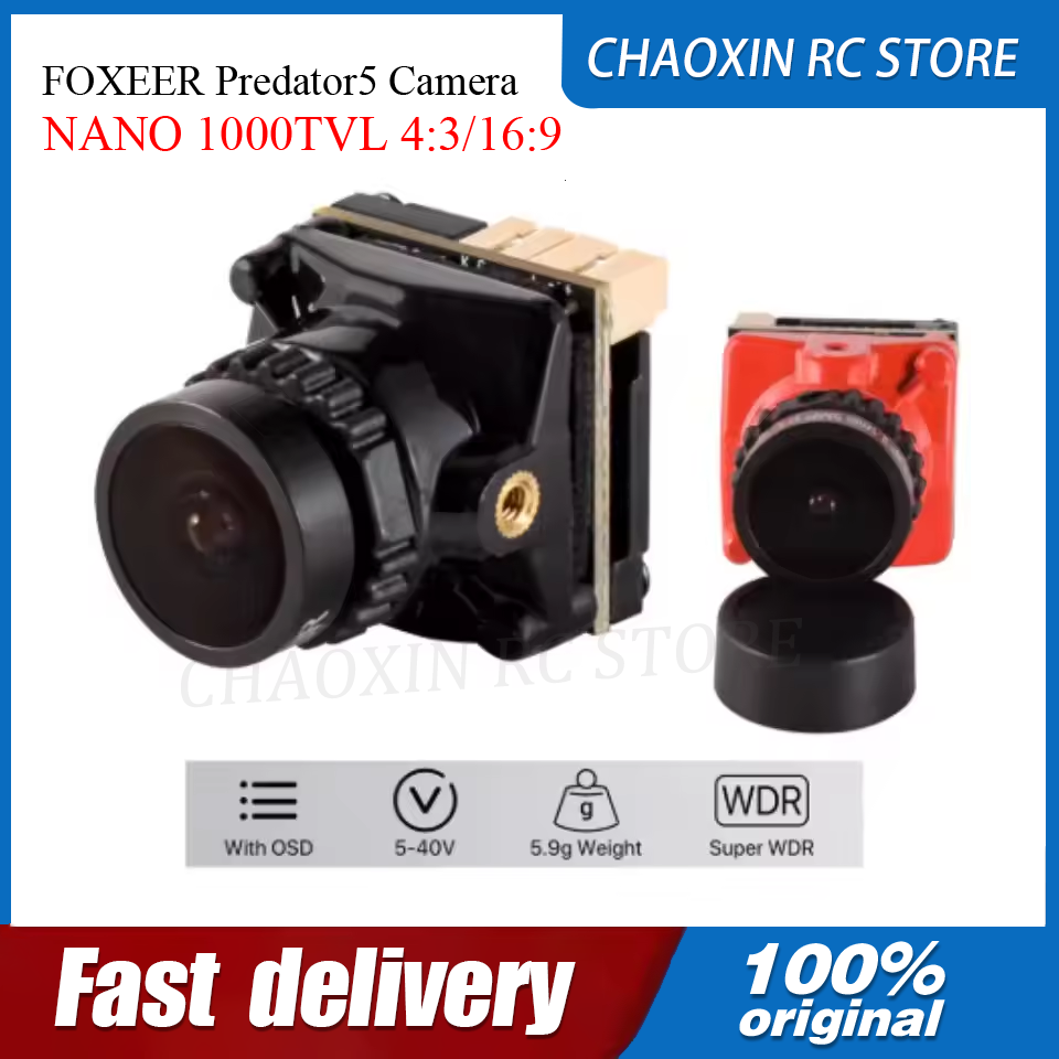Fpv Drone Camera - FOXEER Predator5 카메라 NANO 1000TVL 4:3/16:9