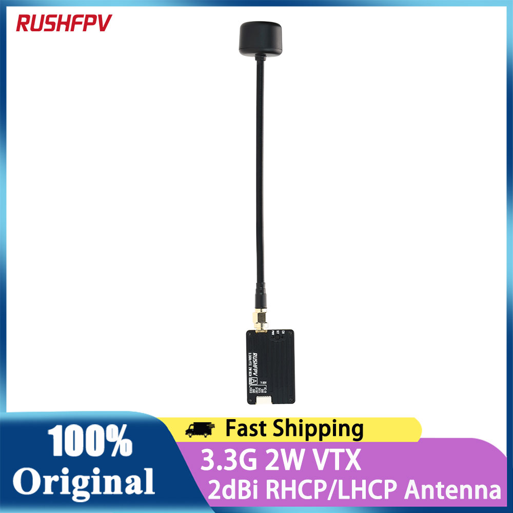 Fpv Drone Transmitter - RUSHFPV 3.3G 2W VTX 비디오 송신기
