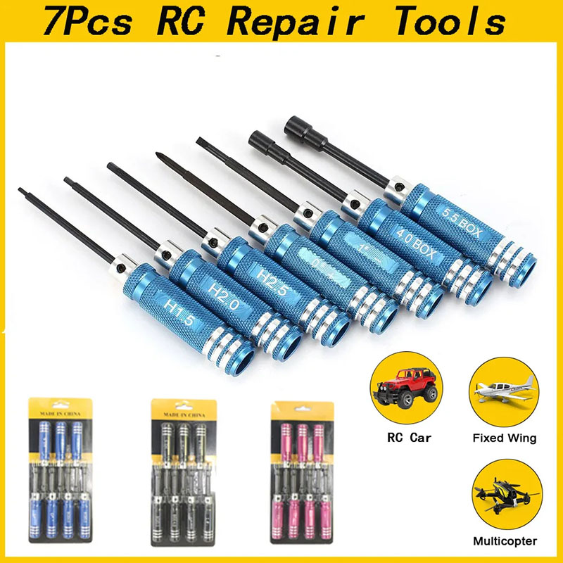 7개 세트 1.5 2.0 2.5mm RC 육각 드라이버 - Fpv Drone Tool Kit 리뷰 및 가격