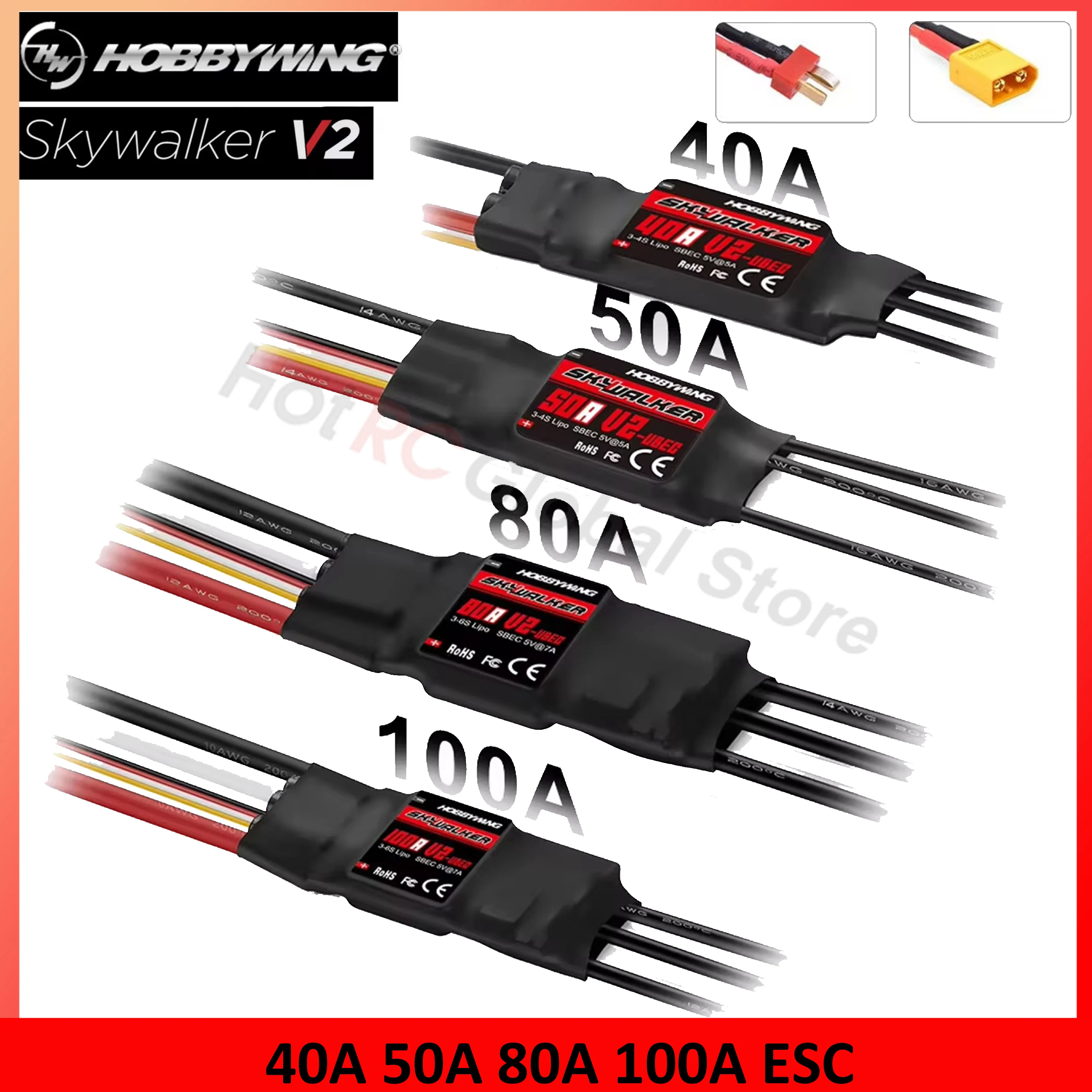 HOBBYWING 스카이워커 V2 시리즈, 브러시리스  - Fpv Drone Esc 리뷰 및 가격