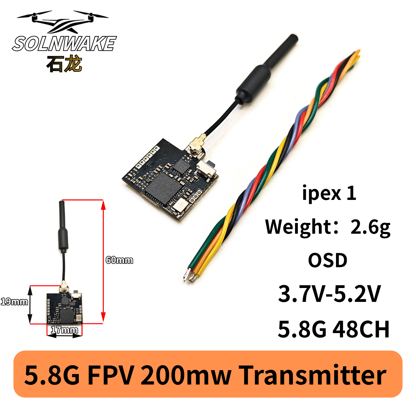 SLONWAKE Nano 5.8G 48CH 200mW  - Fpv Drone Frame 리뷰 및 가격