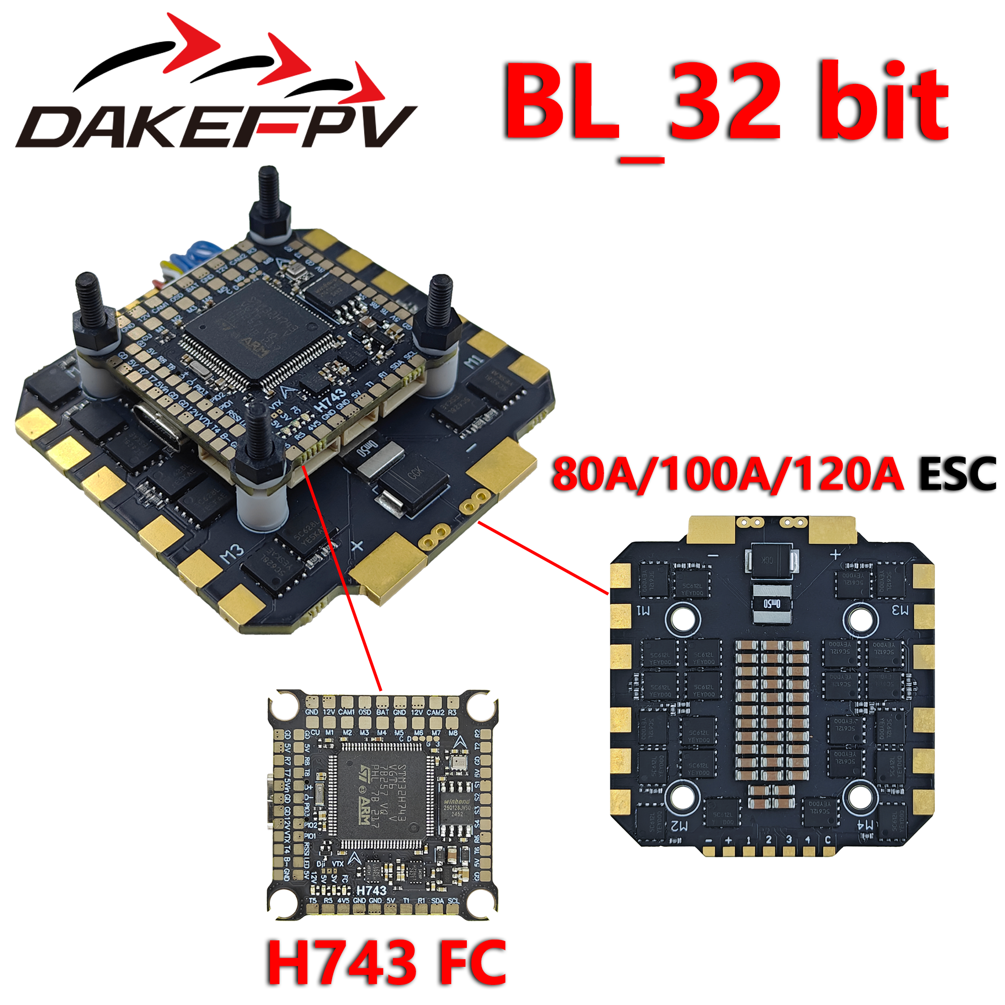 DAKEFPV H743 80A/100A/120A 32비 - Fpv Drone Flight Controller 리뷰 및 가격